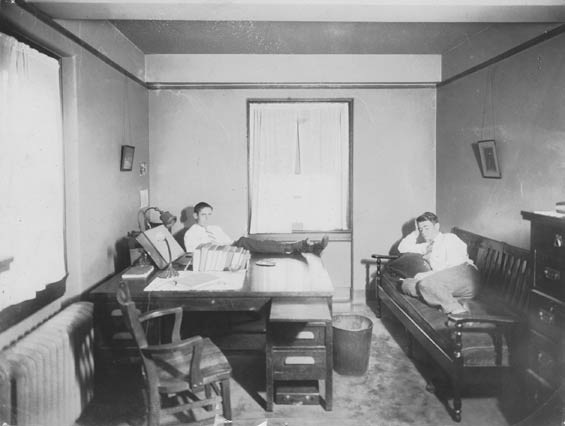 Two Unidentified Men in an Office, Ca. 1928-30 (Source: Barnes)